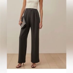 reformation mason pant in black 6